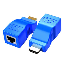 Load image into Gallery viewer, 4K HDMI-compatible Extender Extension up to 30m Over CAT5e / 6 UTP LAN Ethernet Cable RJ45 Ports LAN Network