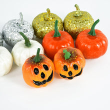 Load image into Gallery viewer, 4Pcs 5cm Fake Vegetable Halloween Simulation Foam Pumpkin Thanksgiving Halloween Decoration DIY Craft Pumpkins Home Party Decor