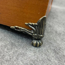 Load image into Gallery viewer, 4Pcs/Set Antique Wood Box Feet Leg Corner Protector Triangle Rattan Carved Decorative Bracket For Furniture Hardware