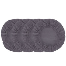 Load image into Gallery viewer, 4Pcs Stretch Elastic Dining Room Chair Seat Covers Seat Protector Universal Removable Washable Chair Seat Cushion Slipcover