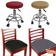 Load image into Gallery viewer, 4Pcs Stretch Elastic Dining Room Chair Seat Covers Seat Protector Universal Removable Washable Chair Seat Cushion Slipcover