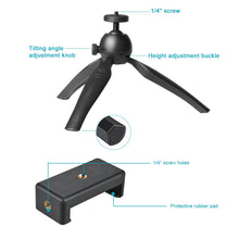 Load image into Gallery viewer, Mini Tabletop Tripod 2Level Adjustable Working Heights 14