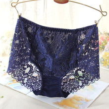 Load image into Gallery viewer, Ladies Sexy Mesh Panties High-waist Seamless Lace Underwear Briefs Transparent Silk Women Cotton Health Knickers Lingerie XXXL