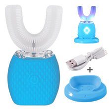 Load image into Gallery viewer, Intelligent Automatic Sonic 360 U-shaped Three-mode Toothbrush USB Rechargeable Electric Toothbrush