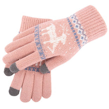 Load image into Gallery viewer, Deer Gloves Students Warm-Keeping Thickened Gloves Touch Screen Couple Knitted Gloves