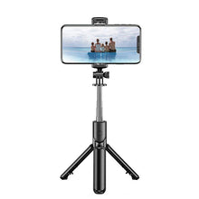 Load image into Gallery viewer, Foldable Bluetooth Selfie Stick Tripod Foldable Monopods with Remote Control for Smartphones Action Camera