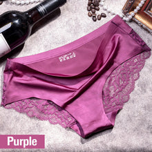 Load image into Gallery viewer, Sexy Lace Underpants Non-Trace Underwear Thin And Light Breathable Silk Briefs Exquisite Panties