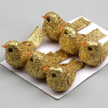 Load image into Gallery viewer, 4pcs 4.5*2cm Foam Artificial Bird Flower Supplies For Wedding Christmas Tree Decoration DIY Scrapbooking Wreath Fake Flowers