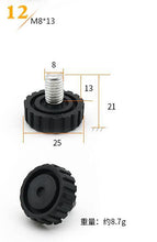 Load image into Gallery viewer, 10pcs! Height Adjustable Leveling Chair Leg Feet Furniture Mat Screw-in Base Sofa Bed Cabinet Table Floor Protector M10 M8 M6