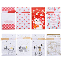 Load image into Gallery viewer, 5/10pcs Candy Cookies Gift Bags With Ribbon Snack Biscuit Baking Package Wedding Birthday Party Decoration Christmas Gift Bags