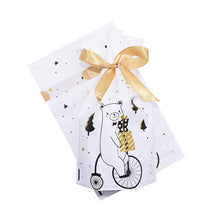 Load image into Gallery viewer, 5/10pcs Candy Cookies Gift Bags With Ribbon Snack Biscuit Baking Package Wedding Birthday Party Decoration Christmas Gift Bags