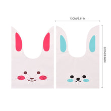 Load image into Gallery viewer, 5/50Pcs/lot Cute Rabbit Ear Bags Cookie Plastic Bags&Candy Gift Bags For Biscuits Snack Baking Package And Event Party Supplies