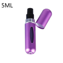 Load image into Gallery viewer, 5ml/8ml Perfume Mini Portable Refillable Aluminum Atomizer Bottle 5ml Refill Perfume Spray Bottle Cosmetic Container For Travel