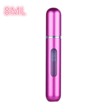 Load image into Gallery viewer, 5ml/8ml Perfume Mini Portable Refillable Aluminum Atomizer Bottle 5ml Refill Perfume Spray Bottle Cosmetic Container For Travel