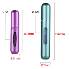 Load image into Gallery viewer, 5ml/8ml Perfume Mini Portable Refillable Aluminum Atomizer Bottle 5ml Refill Perfume Spray Bottle Cosmetic Container For Travel