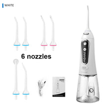 Load image into Gallery viewer, 5 Modes Oral Irrigator USB Rechargeable Water Floss Portable Dental Water Flosser Jet 300ml Irrigator Dental Teeth Cleaner+6 Jet
