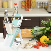 Load image into Gallery viewer, 5-in-1 safe multifunctional veggie chopper slicer manual mandolin chopper radish meat chopper kitchen accessory tool