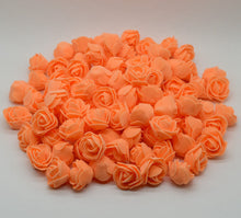 Load image into Gallery viewer, 100 Pieces Teddy Bear of Roses 3cm Foam Wedding Decorative Christmas Decor for Home Diy Gifts Box Artificial Flowers