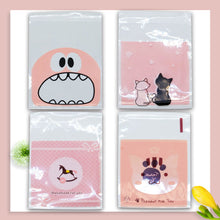 Load image into Gallery viewer, 50/100PCS Cute Candy & Cookie Self-sealing Plastic Bag Biscuits Snack Baking Bag For Birthday Wedding Party Baby Shower Packing
