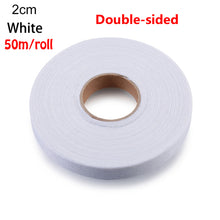 Load image into Gallery viewer, 50/100m Double-sided/Single-sided Adhesive Fabric Roll Fabric Roll Web Iron On Hemming Tape Clothes Sewing Turn up Hem