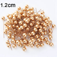 Load image into Gallery viewer, 50/100pcs/Lot mini plastic berry artificial flower red cherry pearlescent stamen wedding Christmas Cake Box Wreaths Decoration