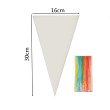Load image into Gallery viewer, 50pcs/Lot DIY Candy Bag Wedding Favors Birthday Party Decoration Sweet Cellophane Transparent Cone Storage With Organza Pouches