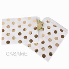 Load image into Gallery viewer, 50pcs/ Lot treat candy bag high quality Party Favor Paper Bags Chevron Polka Dot Stripe Printed Paper craft Bags Bakery Bags