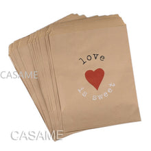 Load image into Gallery viewer, 50pcs/ Lot treat candy bag high quality Party Favor Paper Bags Chevron Polka Dot Stripe Printed Paper craft Bags Bakery Bags