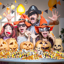 Load image into Gallery viewer, 50Pcs Halloween Cone Bag Pumpkin Bat Spider Triangle-shape Candy Bags Halloween Gift Favors Package Treat Or Trick Candy Pocket