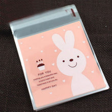 Load image into Gallery viewer, 50PCS Cute Cartoon Monster Cookie Candy Self-Adhesive Plastic Bags For Biscuits Snack Baking Package Supplies Christmas Decor