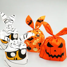 Load image into Gallery viewer, 50Pcs Cute Rabbit Ear Bags Cookies Candy Gift Plastic Bags Hallowen Baking Packaging for Biscuits Snack Party Supplies