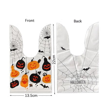 Load image into Gallery viewer, 50Pcs Cute Rabbit Ear Bags Cookies Candy Gift Plastic Bags Hallowen Baking Packaging for Biscuits Snack Party Supplies