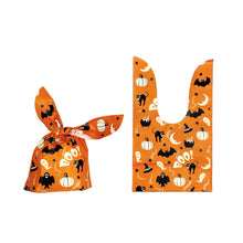 Load image into Gallery viewer, 50Pcs Cute Rabbit Ear Bags Cookies Candy Gift Plastic Bags Hallowen Baking Packaging for Biscuits Snack Party Supplies
