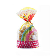 Load image into Gallery viewer, 50pcs Plastic Packaging Bags 13x9cm Cookie Candy Bag Pink Love Christmas Wedding Gift Bags Biscuit Baking Cake Wrapper Pouches