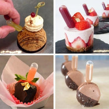 Load image into Gallery viewer, 50 Pcs/pack Dessert Juice Straw Dropper Flow Heart Clip Jam Straw Burette Dessert Kitchen Baking Decoration Cake Baking Tool