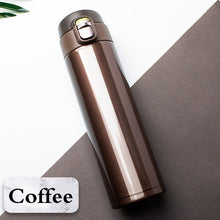 Load image into Gallery viewer, 500ML Stainless Steel Bouncing Cover Vacuum Flask Thermos Cup Coffee Tea Milk Thermo Bottle