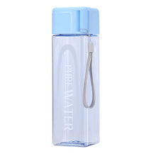 Load image into Gallery viewer, 500ml New Square Plastic Water Cup Simple Transparent Water Cup Outdoor Water Sports Cold Juice Cup Portable Portable Water Cup