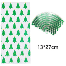 Load image into Gallery viewer, 50pcs Santa Claus Christmas Tree Elk Plastic Gift Bags for Christmas Gift Baking Candy Cookie Easter Egg Rabbit Packaging Bags