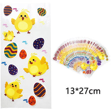 Load image into Gallery viewer, 50pcs Santa Claus Christmas Tree Elk Plastic Gift Bags for Christmas Gift Baking Candy Cookie Easter Egg Rabbit Packaging Bags