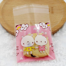 Load image into Gallery viewer, 50pcs OPP Monster Plastic Bag Of Cute Big Teech Mouth Sharp Teeth For Wedding Cookie Candy Biscuits Snack Baking Package Bags