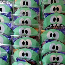 Load image into Gallery viewer, 50pcs OPP Monster Plastic Bag Of Cute Big Teech Mouth Sharp Teeth For Wedding Cookie Candy Biscuits Snack Baking Package Bags
