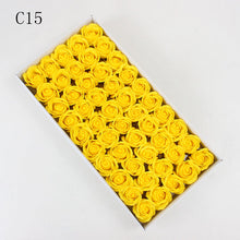 Load image into Gallery viewer, 50Pcs/Set Dia 5cm Bath Body Flower Floral Soap Rose Flower Head Artificial Flowers Home Decor For Wedding Valentine'S Day Gift
