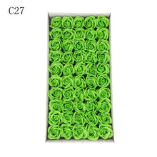 Load image into Gallery viewer, 50Pcs/Set Dia 5cm Bath Body Flower Floral Soap Rose Flower Head Artificial Flowers Home Decor For Wedding Valentine'S Day Gift