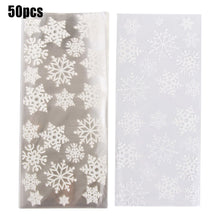 Load image into Gallery viewer, 50Pcs Xmas Cookie Packing Bags Christmas Cellophane Party Bags Treat Candy Bag Festival Party Favor Gift Merry Christmas Hallowe