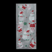 Load image into Gallery viewer, 50Pcs Xmas Cookie Packing Bags Christmas Cellophane Party Bags Treat Candy Bag Festival Party Favor Gift Merry Christmas Hallowe