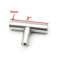 Load image into Gallery viewer, Doorknob 50mm to 500mm Stainless Steel Kitchen Door Cabinet T Bar Handle Pull Knob cabinet knobs furniture handle cupboard drawer handle