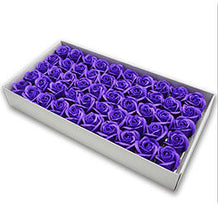 Load image into Gallery viewer, 50pcs Diameter 4.5cm Cheap Soap Rose Head beauty Wedding Valentine's Day Gift Wedding Bouquet Home Decoration Hand Flower Art