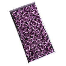 Load image into Gallery viewer, 50pcs Diameter 4.5cm Cheap Soap Rose Head beauty Wedding Valentine's Day Gift Wedding Bouquet Home Decoration Hand Flower Art