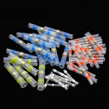 Load image into Gallery viewer, 50pcs New Heat Shrink Solder Sleeves Wire Crimp Butt Terminals Connectors with Box 1.5-6.0mm