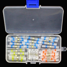 Load image into Gallery viewer, 50pcs New Heat Shrink Solder Sleeves Wire Crimp Butt Terminals Connectors with Box 1.5-6.0mm